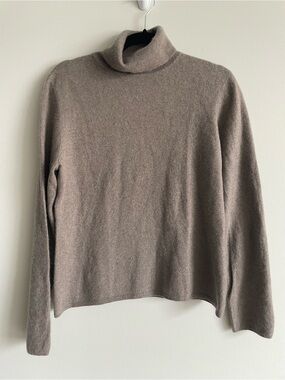 Charter Club 100% Cashmere Funnel Neck Turtleneck Sweater Quiet Luxury
